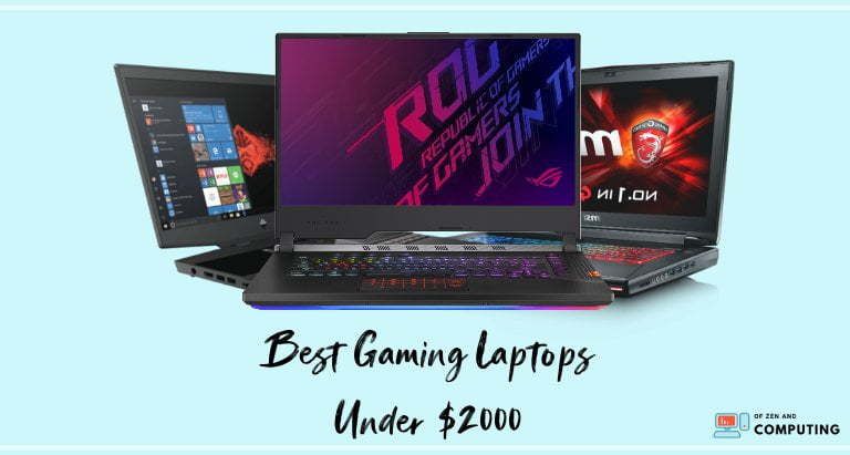 Best Gaming laptops Under $2000 in 2020 Top