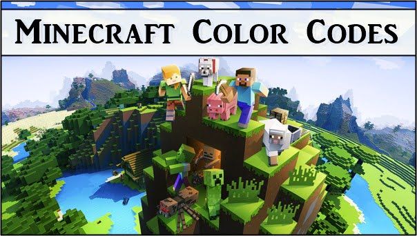 Minecraft Color Codes (2020) Chat, Sign, MOTD, Hex, Text