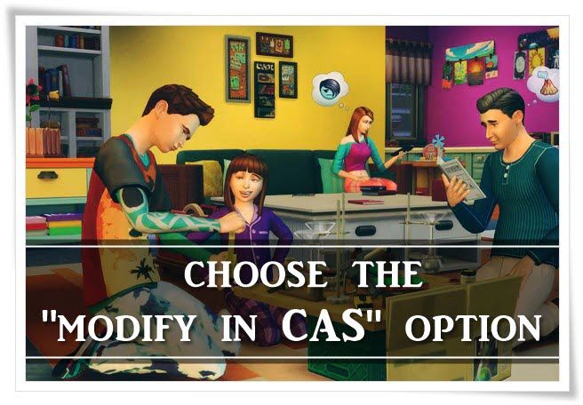 choose the “modify in CAS” option