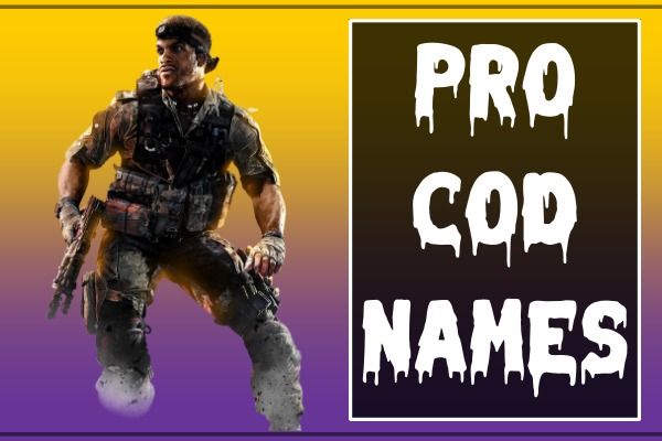 Pro COD Names (2022)
