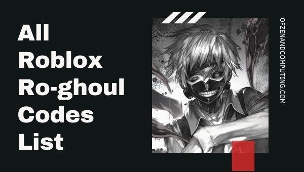 All Roblox Ro-ghoul Codes List 2021
