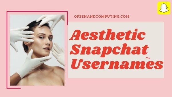 Aesthetic Snapchat Usernames 2022 (Names)