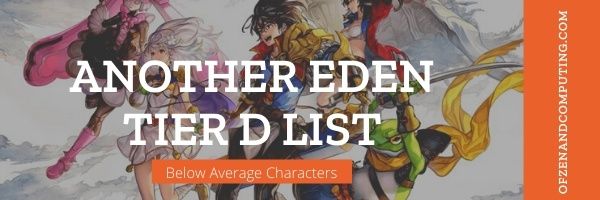 Another Eden Tier D List (2022)