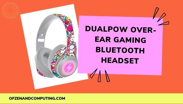 Dualpow Over-Ear Gaming Bluetooth Headset
