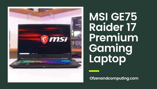 MSI GE75 Raider 17 Premium Gaming Laptop