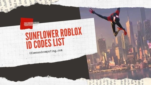 Sunflower Roblox ID Codes List (2022)