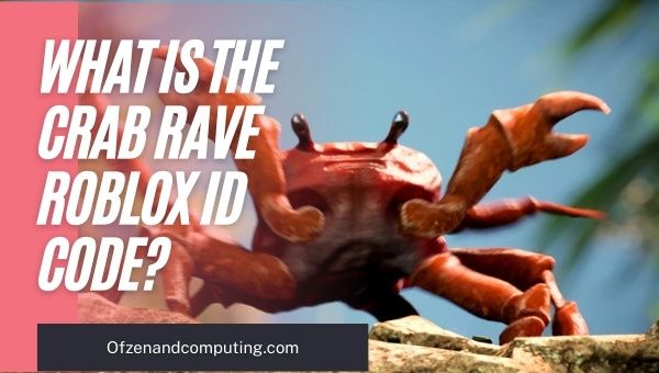 What is the Crab Rave Roblox ID Code?