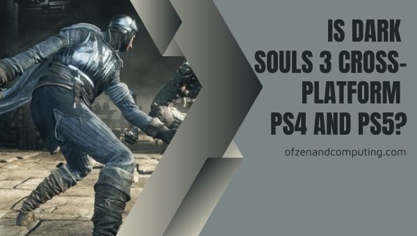 Is Dark Souls 3 Cross-Platform PS4 and PS5?