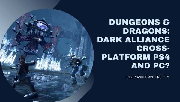 Is D&D: Dark Alliance Cross-Platform PS4/PS5 and PC?