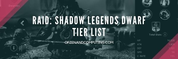 Raid: Shadow Legends Dwarf Tier List (2022)