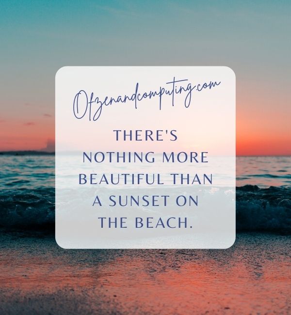 Beach Sunset Captions For Instagram (2022)