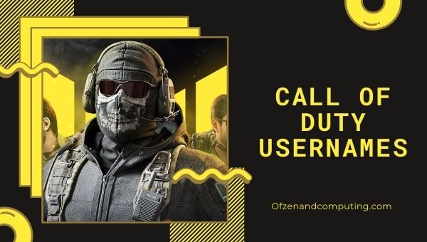 Call of Duty Usernames Ideas (2022)