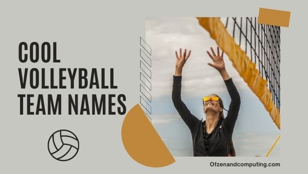 Cool Volleyball Team Names Ideas (2022)