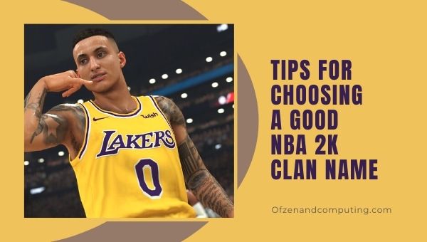 Tips for Choosing a Good NBA 2K Clan Name
