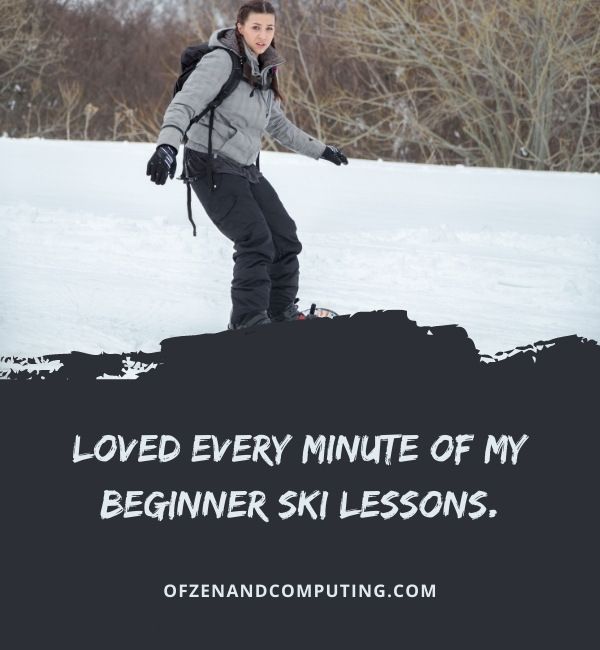 Beginner Skiing Captions For Instagram (2022)