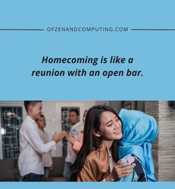 Good Homecoming Captions For Instagram (2022)