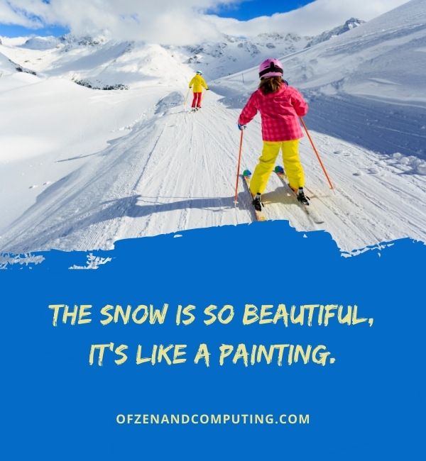 Short Skiing Captions For Instagram (2022)
