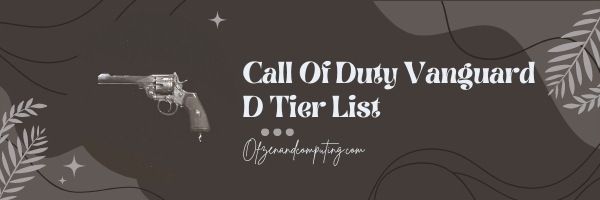 Call Of Duty Vanguard D Tier List (2022)