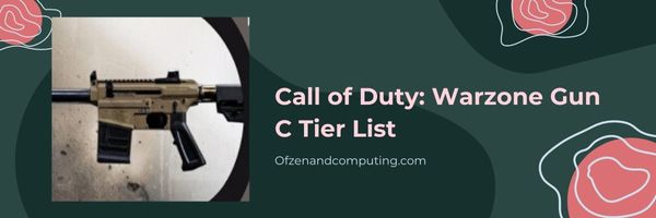 Call of Duty Warzone Gun C Tier List (2022)