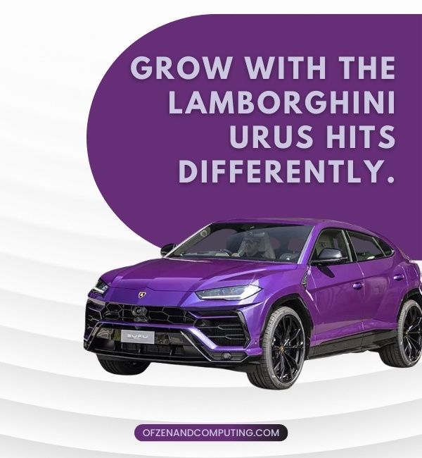 Lamborghini Urus Captions For Instagram (2022)